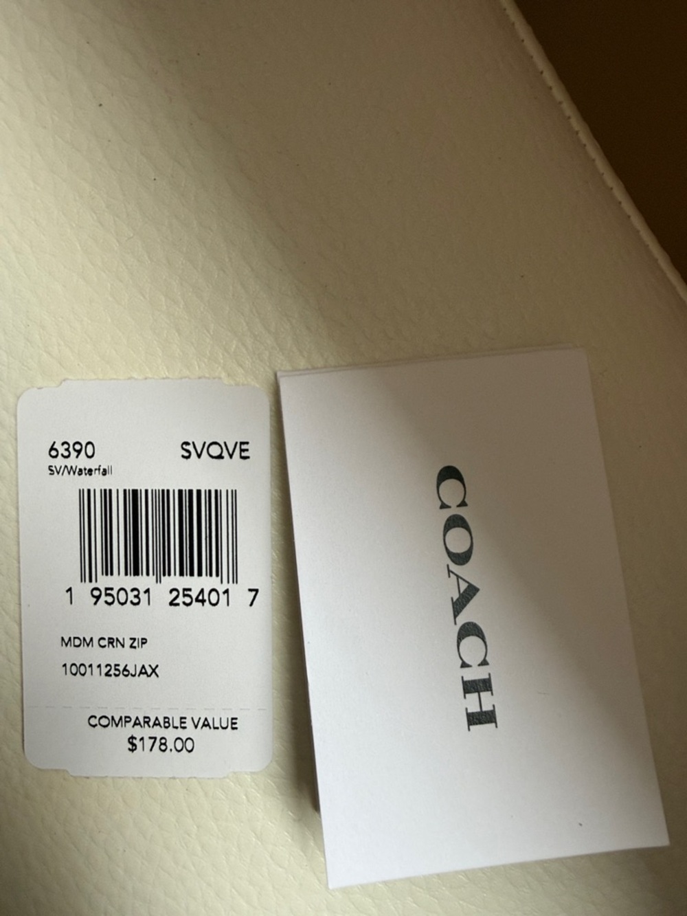 Coach Light Blue Leather Snap Wallet - Picture 6 of 6